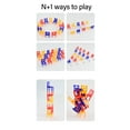 thumbnail image 3 of Balancing Chair Toy, Kids Stacking Chair Toy Miniature Chairs Smoothness Edges Plastic  For Outdoors, 3 of 8