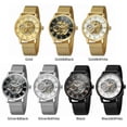 thumbnail image 2 of VIGOROSO Men Skeleton Mechanical Wrist Watch Stainless Steel Luxury Casual Wristwatch, 2 of 16