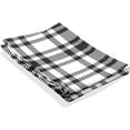 thumbnail image 2 of FREEAMG Plaid Black and White Tapestry Aesthetic Tapestry Wall Hanging for Home Decor 90" x 60" Inches, 2 of 6
