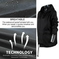 thumbnail image 5 of BRAND![DELIVERY ON TIME]Fashion Outdoor Hiking Rain Jacket Thin Section Ladies Waterproof Clothing Hooded Drawstring Jacket, 5 of 10