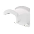 thumbnail image 3 of Soporte para auriculares con doble gancho de montaje en pared, organizador multifuncional, práctico Blanco, 3 of 9
