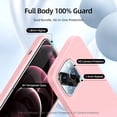 thumbnail image 2 of [5 in 1 for iPhone 12 Pro Max Case 6.7 inch, with 2 Pack Screen Protector + 2 Pack Camera Lens Protector, Liquid Silicone Ultra Slim Shockproof Protective Phone Case (Pink)…, 2 of 7