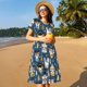 thumbnail image 4 of Balery Winter Animal Friends Vestidos sueltos de manga corta para mujer, vestidos de verano 2025, vestidos casuales de corte A con vuelo., 4 of 6