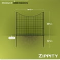 thumbnail image 6 of 25in H (5 Fence Panels) No Dig Easy Install Zippity Black Metal Fence, Decorative Fence Ideal for Garden Fencing For Dogs, Temporary Fence or Garden Fence Animal Barrier, WF29001, 6 of 8