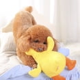 thumbnail image 2 of Juguete de peluche para perros que chirría, bonito pato amarillo relleno, juguete interactivo duradero, juguetes para masticar para perros agresivos, sonido para masticar, 2 of 5