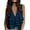 Navy, variant on Women's Cotton Tiered Ruffle Tank Top Summer Sweet Deep V Neck Sleeveless Shirts Flowy Cute Boho Beach Vacation Tops Brown