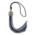 thumbnail image 5 of Endea Graduation Black/Royal Blue/Silver Mixed Color Graduation Tassel with Gold Date Drop, 5 of 11
