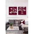 thumbnail image 5 of MuralMax Birdcage Family Tree Wall Decor - Canvas Art For Anniversary & Wedding Presents - Gifts For Mom & Dad, Grandma & Grandpa Milestone Occasions - Set of 2 - Color Burgundy - Size-10X10, 5 of 6