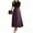 Purple, variant on TQWQT Business Dresses for Women Office Boho Short Sleeve Teacher Dress Church Dresses Plain Print Patchwork Ruffle Hem A Line Dresses Elegant Modest Clothing Purple 2XL