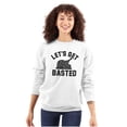 thumbnail image 3 of Let's Get Basted Turkey Day Unisex Plus Fleece Graphic Sweatshirt Brisco Brands 2X, 3 of 5