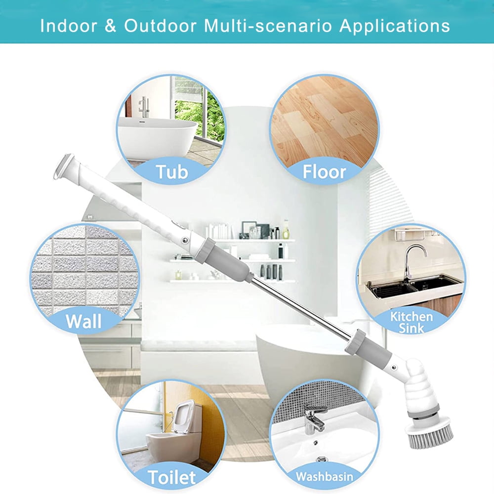 Buy MEGACHIC Replacement 3 Brush Heads for Electric Spin Scrubber, ABS