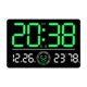 thumbnail image 4 of Reloj de pared digital con temporizador de alarma dual de 12  degreeF/ degreeF conmutable, práctico y multifuncional. Verde, 4 of 9