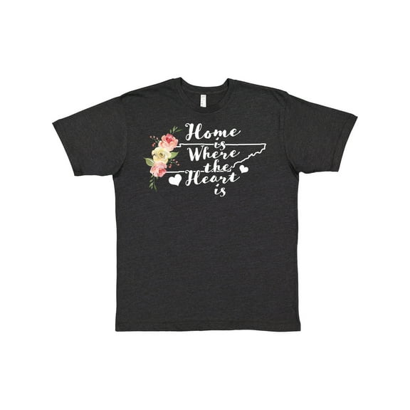 Inktastic Tennessee Home is Where the Heart is with Watercolor Floral T-Shirt