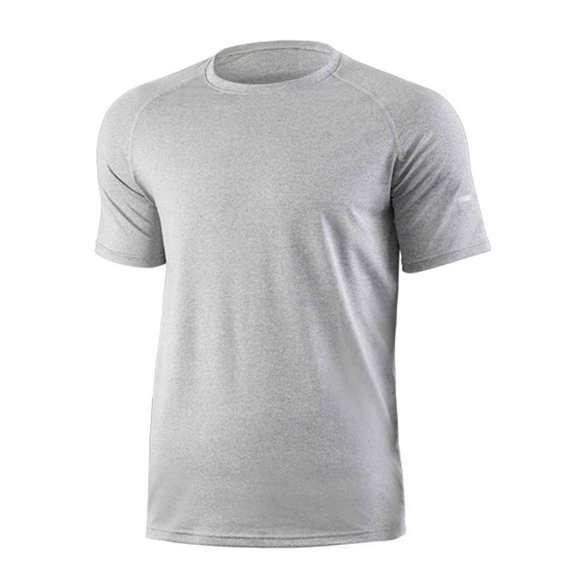 LTTVQM Men’s Quick Dry Active Workout T Shirt Summer Spring Short Sleeve 2026 Training Tee Top for Night Running Gym Light Gray XL