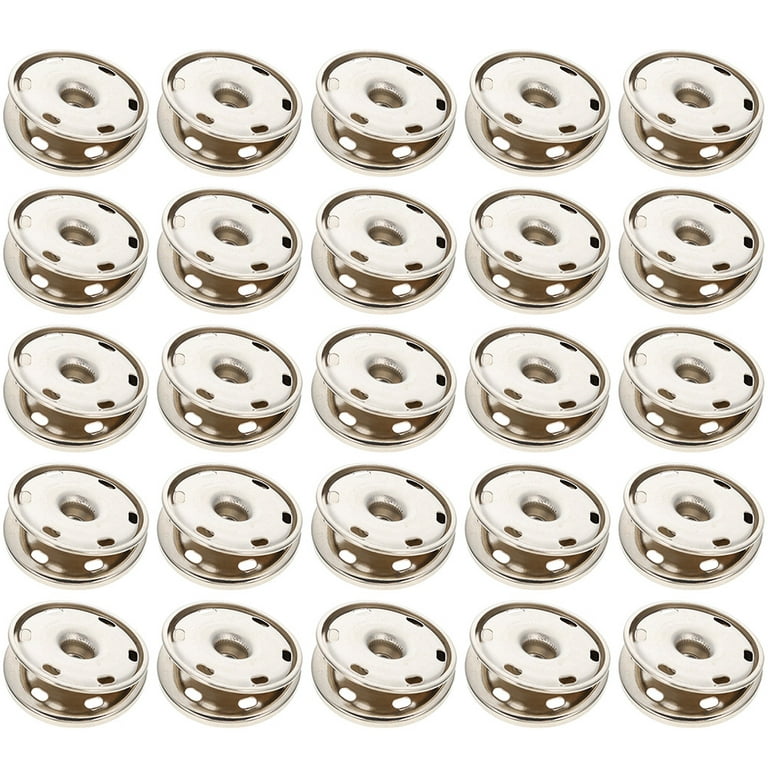 50pcs Sew-on Snap Buttons Alloy Snap Fasteners Clothes Press Studs Buttons  