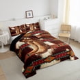 thumbnail image 3 of Castle Fairy Western Farmhouse Cow Print Twin Comforter Sets,Bohemian Aztec Bedding Set, 3 of 8