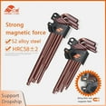 thumbnail image 2 of 9 Pcs/Set Clé Magnétique Double-Usage Type L Clé Hexagonale Ensemble Clé Torx Tête Étoilée Outils à Main Aimantisation, 2 of 6