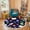 Color 1, variant on Washable Non Slip 6ft Round Rug, Colorful Science Laboratory Bottles Capsules Atomic Designs Dark Circle Area Rugs with Tassels Carpet for Nursery Bedroom Living Room Playroom Tent Rug