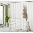 thumbnail image 5 of Ambesonne Nature Shower Curtain, Snow Winter Frozen, 69"Wx75"L, White Brown, 5 of 5
