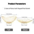 thumbnail image 2 of 2Pcs Metal Wire Fruit Basket for Kitchen Counter, Curved-Edge Large Fruit Bowls Holder for Vegetable Bread Snacks, Decorative Fruit Bowl for Table Centerpiece Living Room Dining (Gold), 2 of 9