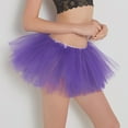thumbnail image 5 of Elainilye Fashion Womens Ballet Skirt Pleated Gauze Short Skirt Adult Dancing Skirt Gauze Dress Tutu Skirt,Purple, 5 of 5