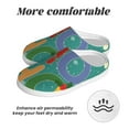 thumbnail image 6 of Lsque Ho Ho Ho Pattern Womens Comfort Cotton on Scuff With Memory Foam and Anti-skid Sole Slipper-42/43, 6 of 7