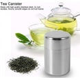 thumbnail image 4 of AUNMAS Tea Tin Canister, Stainless Steel Tea Coffee Sugar Storage Container with Airtight Double Lids for Loose Tea and Tea Bags, Kitchen Cup for Coffee Sugar Seasoning Storage (450ml), 4 of 9