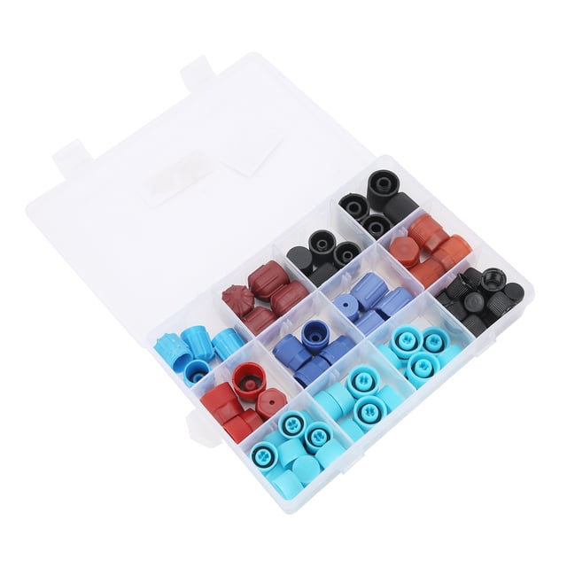 Tapa del Núcleo de la Válvula de A/C, 77pcs de la Válvula de aire Acondicionado laspas de Núcleo Resistente y Duradera de Instalar la Cubierta del Núcle de la válvula de
