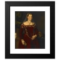 thumbnail image 2 of Jacopo Zucchi 12x14 Black Modern Framed Museum Art Print Titled - Portrait of a Lady, 2 of 5