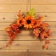 thumbnail image 4 of Decoración de girasol artificial para dintel de puerta, hojas de arce para Acción de Gracias, guirnalda floral sin iluminación para la entrada, alternativa a la corona festiva de temporada, decoració, 4 of 6