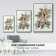 thumbnail image 4 of Cardinal Holly Christmas Collection B - Framed Gallery Wrapped Holiday Canvas - 17 x 25 - Black Frame, 4 of 8