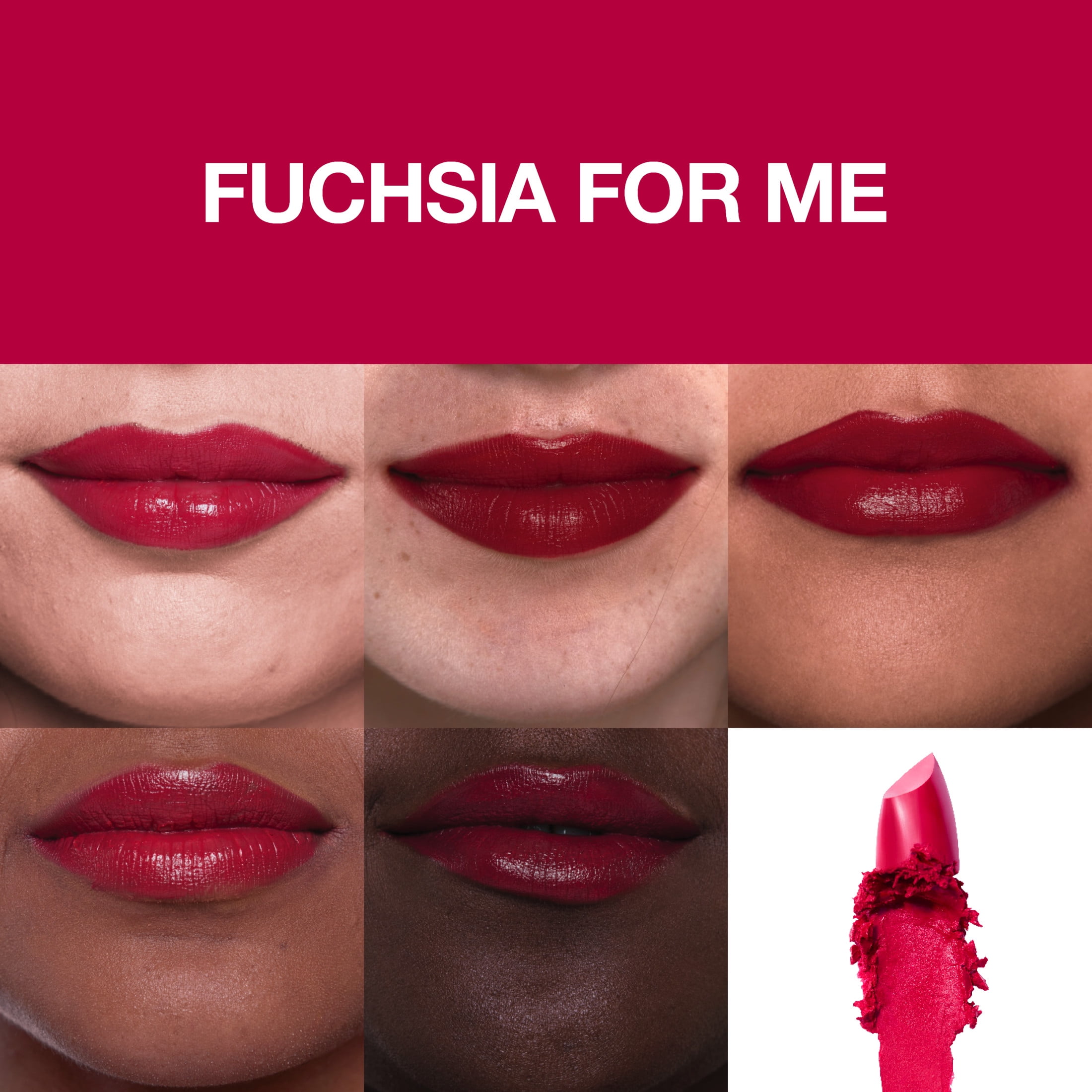 (2 pack) Maybelline Color Sensational Made For All Lipstick, Fuchsia For Me