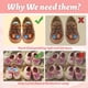 thumbnail image 3 of Pegatinas para zapatos - 100 unidades (50 pares) autoadhesivas, con temática de pastel, para aprender a usarlas izquierda y derecha., 3 of 9