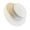#12White, variant on Women’s Wide Brim Flat Straw Sun Hat with Pearl Accent, Elegant Satin Band, UV Protection for Beach & Vacation White One Size