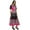 Black, variant on Bimba Women Long FlaiDress Print Boho Chic Kurta Designer Kurti Clothing