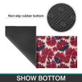 thumbnail image 6 of Geometric Flower and Dahlia Beige Anti Fatigue Kitchen Rugs Set Of 2, Non Slip Washable Decorative Floor Mats for Kitchen Sink Laundry, 17"x30" and 17"x47", 6 of 6