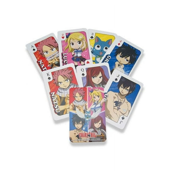 Cartes à Jouer - Fairy Tail - Jeu de Poker Nouveaux Jouets Cadeau Anime sous Licence ge2052