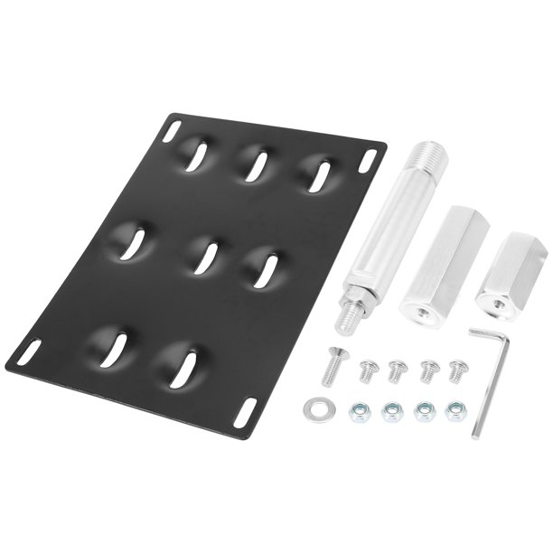 Coche Delantero Parachoques Remolque Gancho Soporte Licencia Placa Montaje Soporte Kit