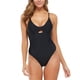 thumbnail image 1 of Traje de baño de una pieza adelgazante con cuello en V y cuello en V de color sólido cómodo para mujer OAVQHLG3B Store  lin121212, 1 of 4