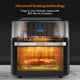 thumbnail image 3 of Horno freidora de aire grande de 20 cuartos, combo de freidora de aire 10 en 1 con ventana para la familia, horno tostador freidora de aire con rejillas para asador y libro de cocina, certificado ETL, 3 of 5