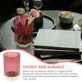 thumbnail image 5 of WEUVEB Vanity Brush Holder Pencil Organizer Transparent Red PP 1Pcs, 5 of 8