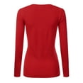 thumbnail image 3 of JJ Perfection Women's Long Sleeve V-Neck Pullover Sweater with Plus Size, 3 of 3