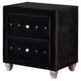 thumbnail image 6 of Deanna 2-drawer Rectangular Nightstand Black, 6 of 6