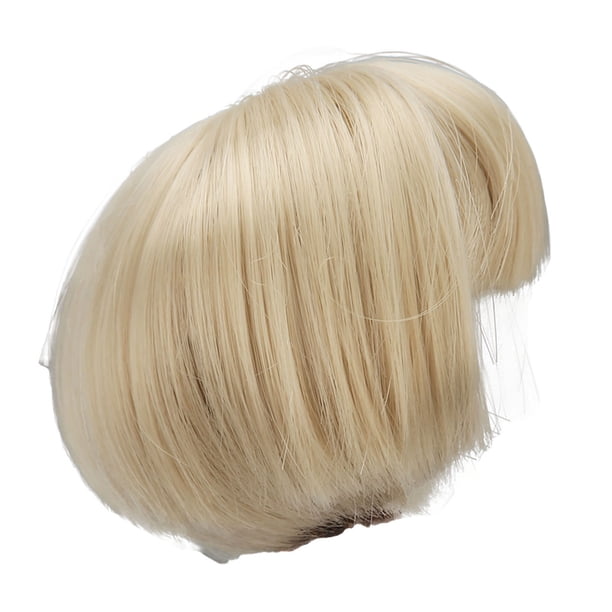 Peluca de Muñeca Peluca de Pelo de Alambre de 6,7 Pulgadas Pelo Corto para Cabello Falso Bjd para Hacer Muñecas Frescas
