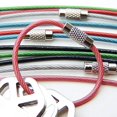 thumbnail image 1 of 6-Inch Wire Keyrings, 2mm Wire Cable Loop Rings, Flexible Keychain with Plastic Coated Steel for Keys, Luggage Tags, Key Fobs, Etc. (12 Pack), 1 of 10