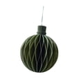 thumbnail image 4 of Adorno de Bola de Panal Strade Fareast Limited Navidad 8 cm x 10 cm Verde, 4 of 8
