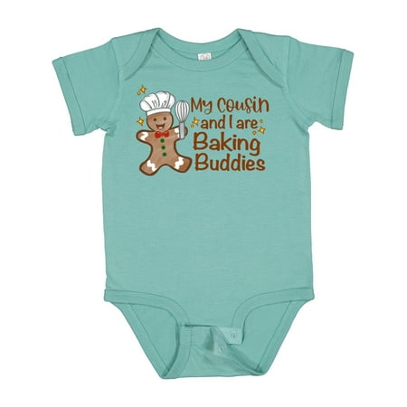 

Inktastic My Cousin and I Are Baking Buddies Gift Baby Boy or Baby Girl Bodysuit