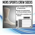 thumbnail image 2 of SOCKS'NBULK Big And Tall Mens Sport Crew Socks Wholesale Bulk (King Size) Socks, by SOCKS'NBULK (12 Pairs White, Mens King Size 13-16 (Shoe Size 12-15)), 2 of 7