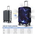 thumbnail image 4 of Hirioo Blue thunder bolt light for Elasticity Suitcase Cover (No luggage Included) Durable Luggage Protector Fits 18-32 Inch Luggage-Small, 4 of 7
