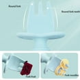 thumbnail image 6 of FNNMNNR Baby Fork and Spoon Set  2 Set Silicone Self Feeding Utensil Easy Grip Toddler Cutlery Kit with Storage Box BPA-Free Anti-Choke for Infant Toddler Children First Training Weaning, 6 of 10